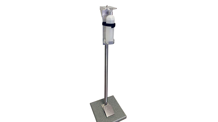 Foot Operated Sanitizing Stand